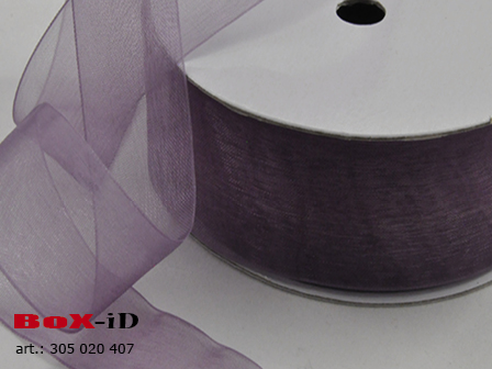 Organza woven edge 84/407  pourpre 38mm x 25m